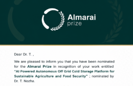 HPiON Nominated for the Almarai Prize for AI-Powered Off-Grid Cold Storage