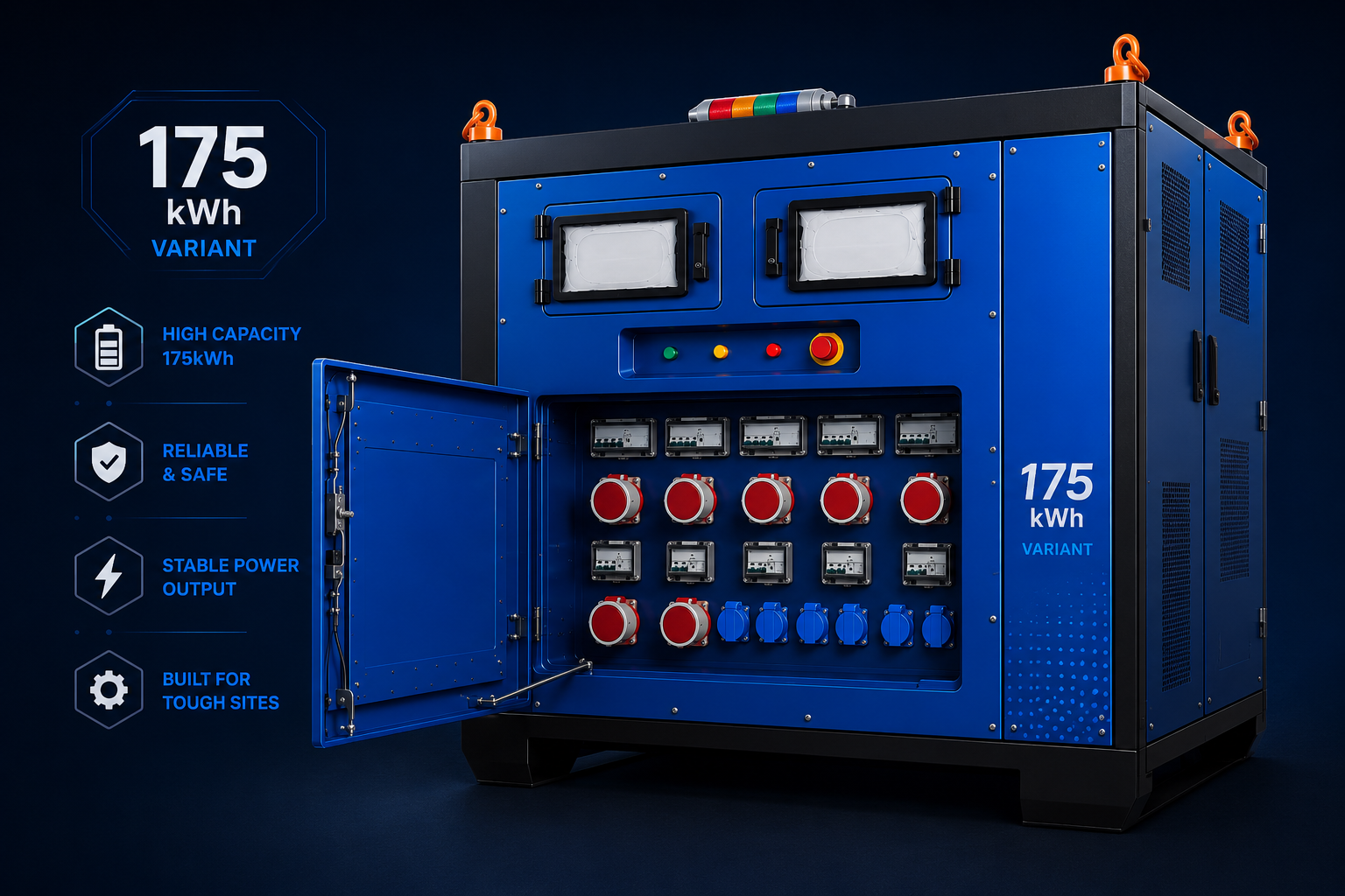 DC Mobile 175kWh twin unit setup