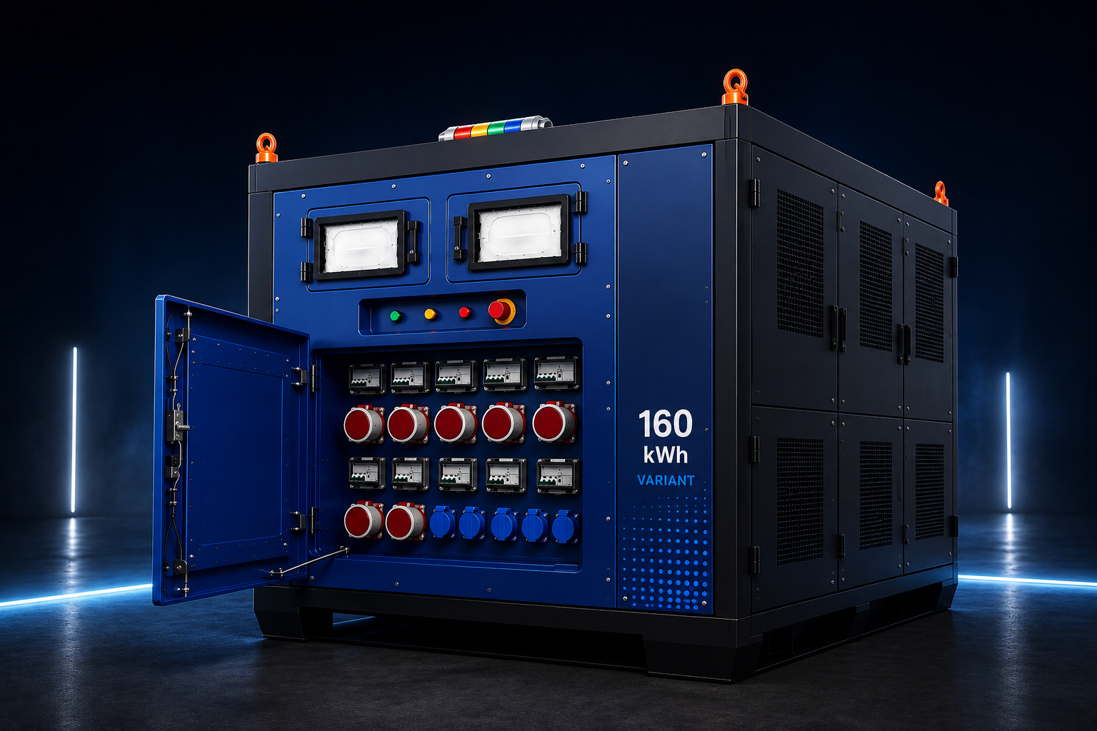 DC Mobile 160kWh unit control panel
